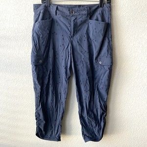 Eddie Bauer Women Pants Size 8 Blue Pull On Hiking Outdoor Arrow
